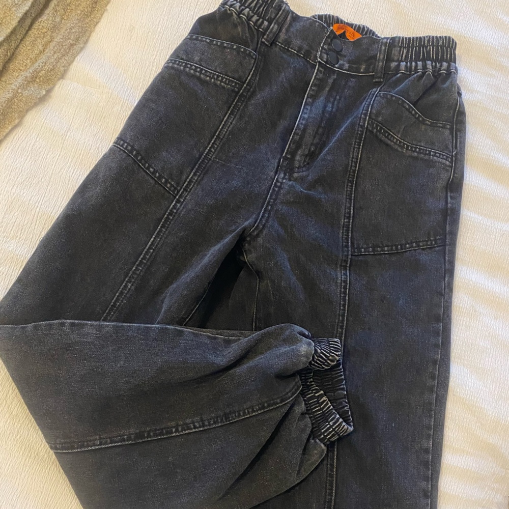 Denim joggers